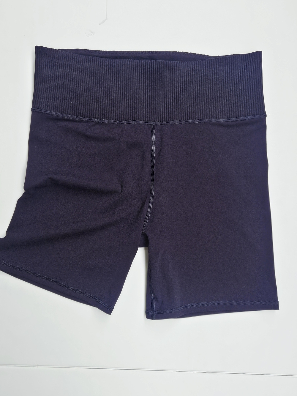 Vuori Women's Studio Biker Shorts Large L Black NWOT High Waisted Ribbed Stretch